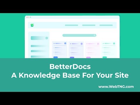 BetterDocs – A Knowledge Base For Your Site