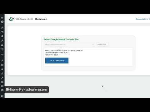SEO Booster Pro - Getting Started