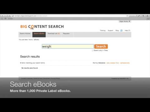 Big Content Search Demo Video