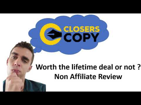 ClosersCopy - Copywriting software review