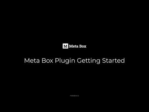 Meta Box Getting Started | Meta Box Tutorial