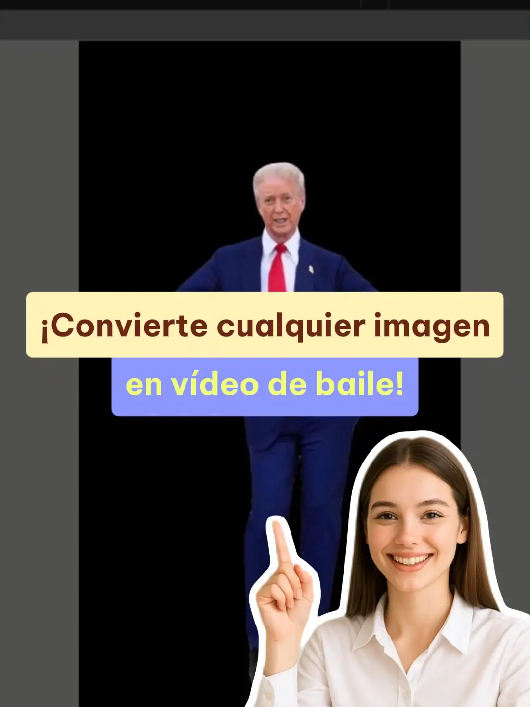 Crear video IA que convierte fotos en baile