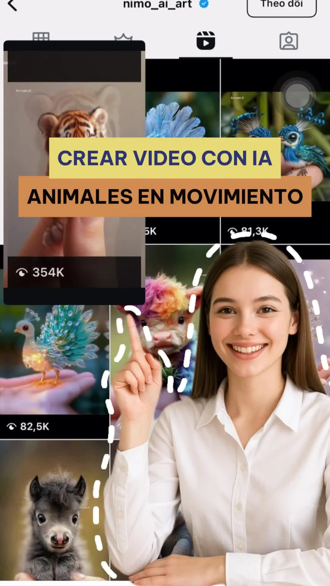 ¡Crea un video con IA de animales diminutos en movimiento!
