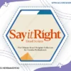 Say It Right